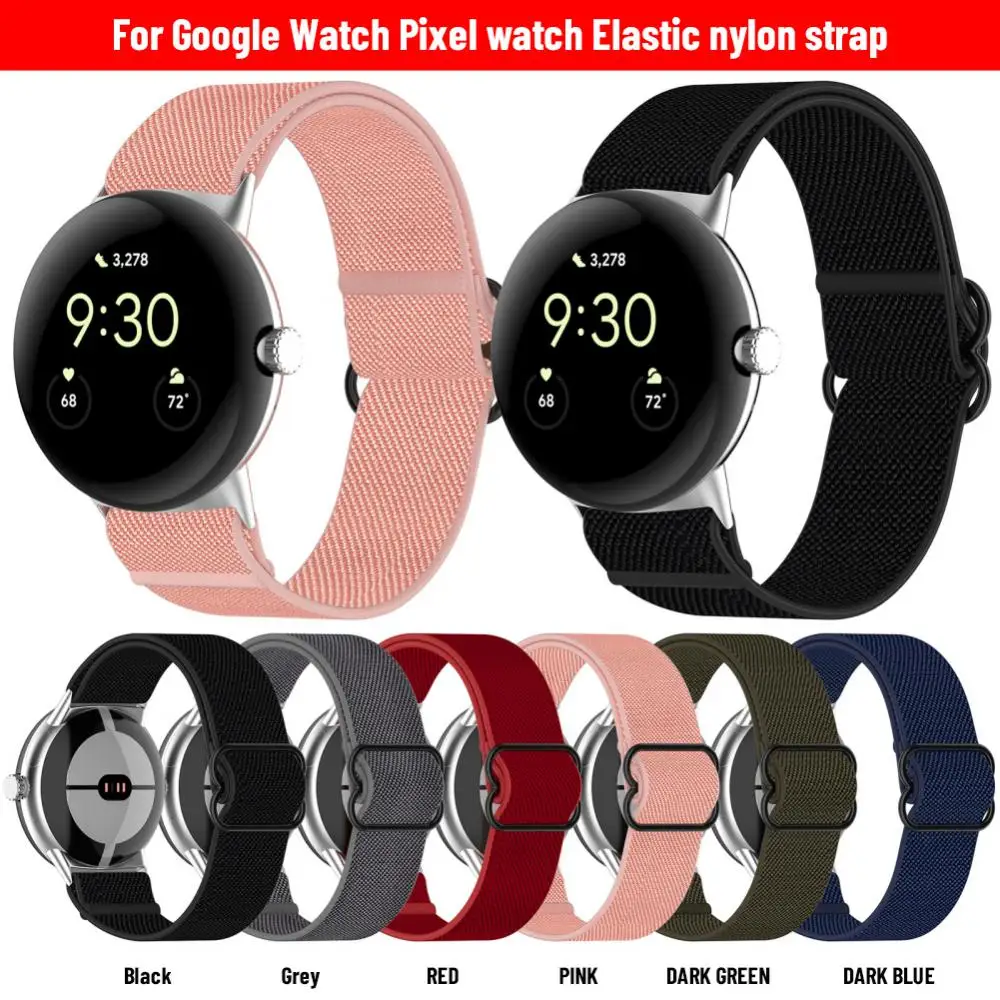 

Adjustable Elastic Nylon Watchband Watchband Sport Strap Replacement Strap Accessories Strap For Google Pixel Watch Watch Strap