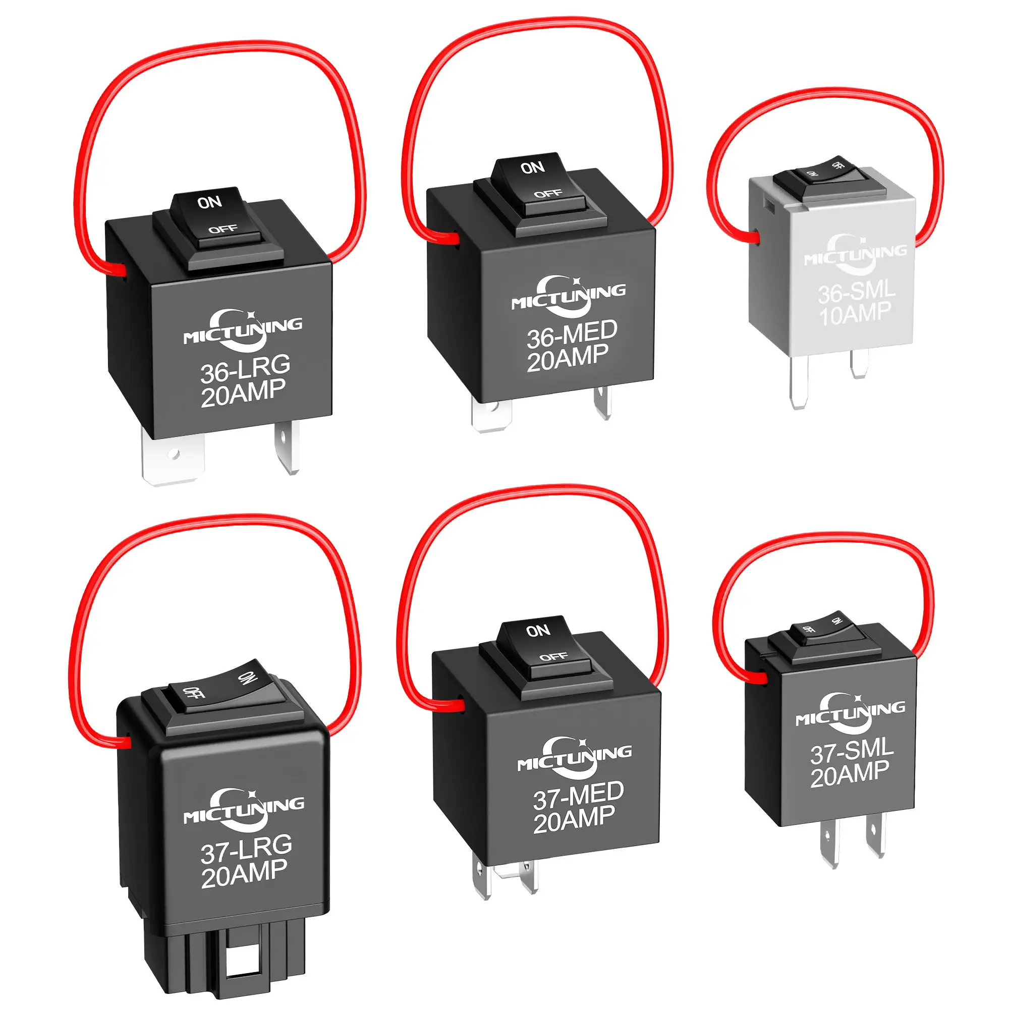 

9038A Комплект релейного переключателя обхода с контуром усилителя, релейный тестер, диагностический инструмент сканирования, комплект релейного переключателя обхода топливного насоса - 6 шт. в упаковке