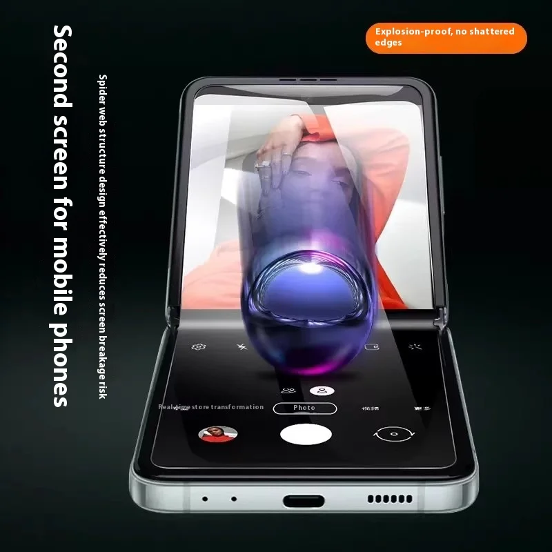 Фото 4 в 1 матовая гидрогелевая мягкая пленка из ТПУ для Xiaomi Mix Flip 2, внутренняя внутренняя внешняя наклейка на шарнир, защитная пленка для всего тела, Mix Flip №4