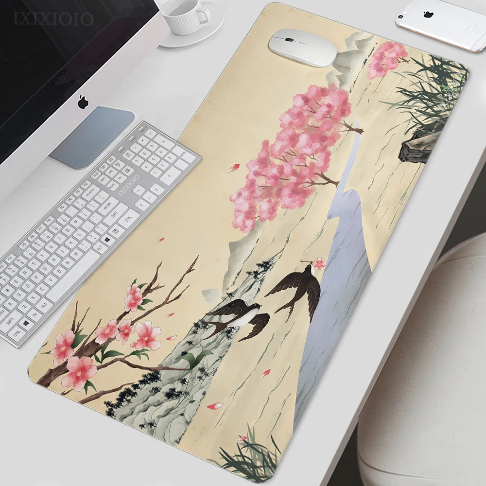

Mouse Pad Gamer Chinese Ancient Painting XL Computer Custom Mousepad XXL Playmat keyboard pad Office Non-Slip Mouse Mats