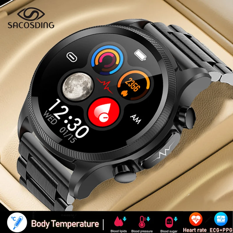 

2022New ECG+PPG Smart Watch Men Laser Treatment Of Hypertension Hyperglycemia Hyperlipidemia Heart Rate Healthy Sport Smartwatch