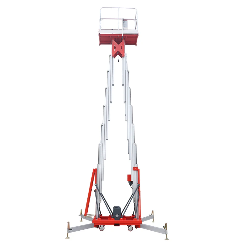 

MORN 6m 8m 10m 12m 14m 16m Aluminium Alloy Double Mast Hydraulic Lift Electric Telescopic Lift for Aerial Work Platform