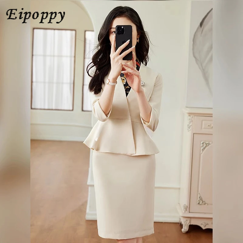 Профессиональная одежда женская костюмные комплекты осенняя и зимняя