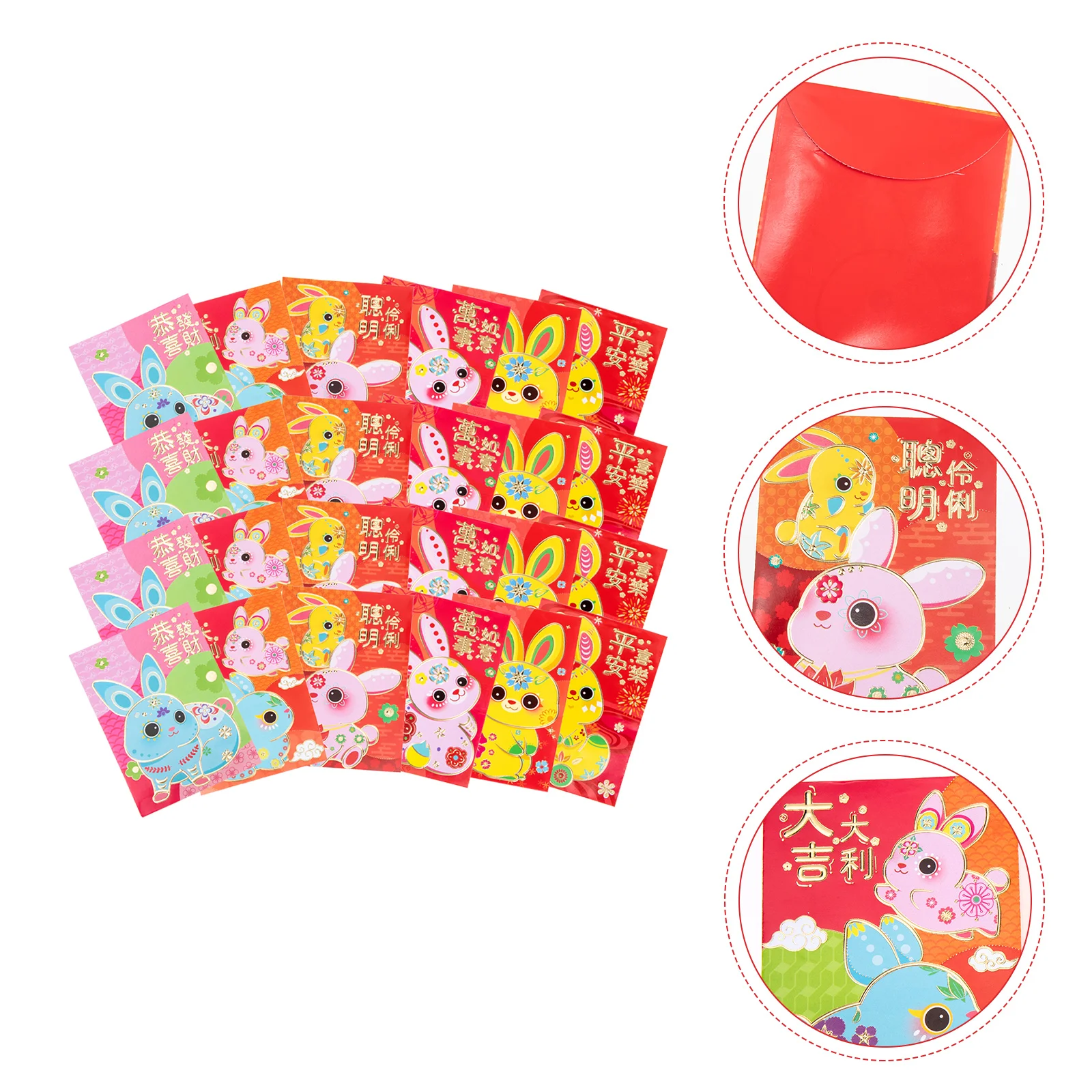 

Red Envelopes Year Envelope Money Chinese New Rabbit Packets Packet Festival Spring Pocket Bao Wedding Gift Hong Lucky Cash