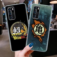 dragon ball z clear silicone phone case for huawei p30 p40 p20 lite p50 pro psmart z 2019 soft tpu back cover anime son goku dbz