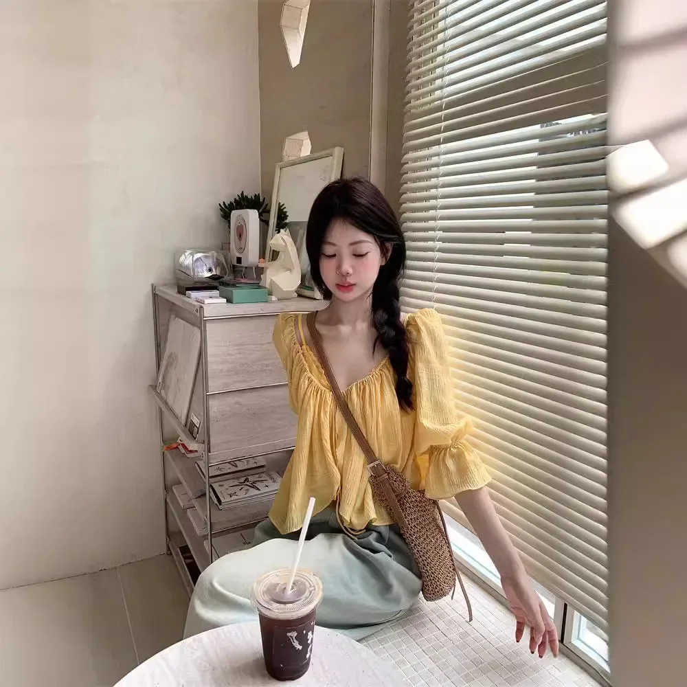 Новая элегантная шифоновая блузка кардиган комплект из 2 предметов женская