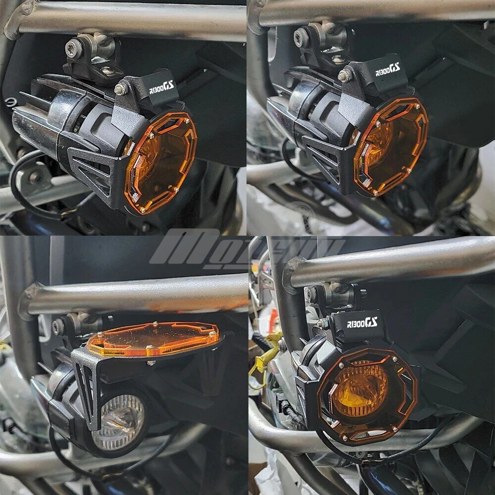Фото 2023 2024 2025 для BMW R1300GS GS1300 R 1300 R1300 GS R 1300GS Adventure ADV Светодиодный противотуманный фонарь Держатель противотуманной фары Защитная решетка №2