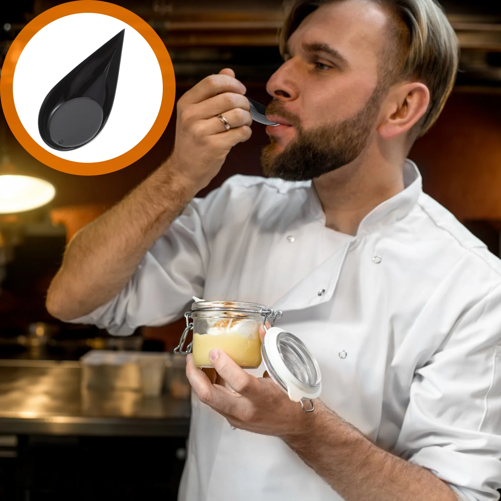 

Spoon Spoons Mini Disposable Cups Tasting Appetizer Dessert Soupice Cream Party Cake Pudding Teardrop Plate Cutlery Plates