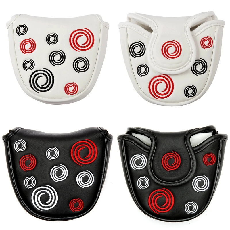 

1Pcs Magnet Closure Golf Putter Head Cover PU Leather Waterproof Durable Golf Putter Head Protection Semicircular Cover