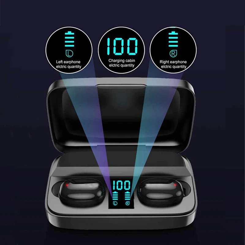 Беспроводные Bluetooth наушники 5 0 спортивные Водонепроницаемая гарнитура