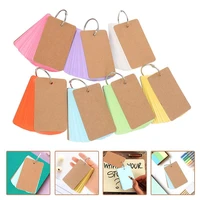 7 sets hand painting cards loose leaf note pads diy memo flashcard with binder ring for decorate 350 paper cards 7 iron rings