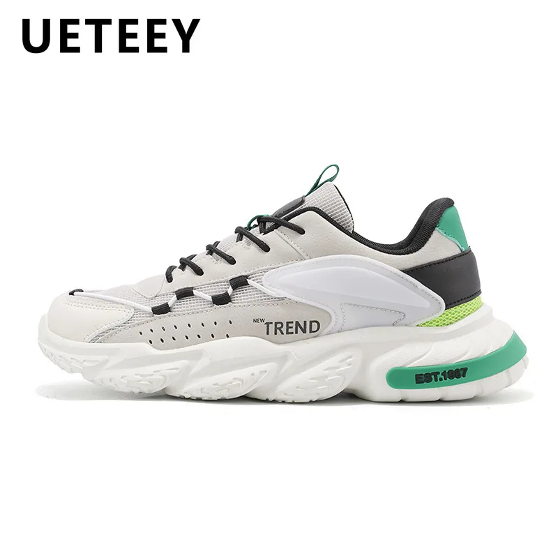 

Men's Sports Shoes Brands Casual Fashion Sports Breathable Male Sneakers Plus Size Youth Trendy Thick-soled Basketball Footwear