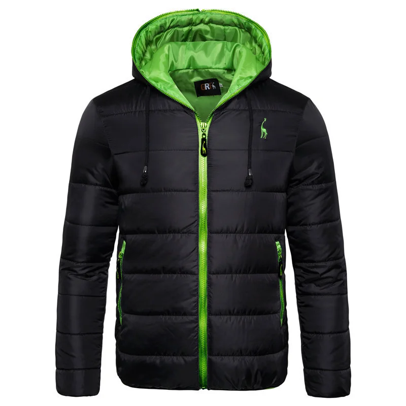 

2020 men's jacket, thick hooded jackets, waterproof parka for men, solid winter clothes, dropshipping