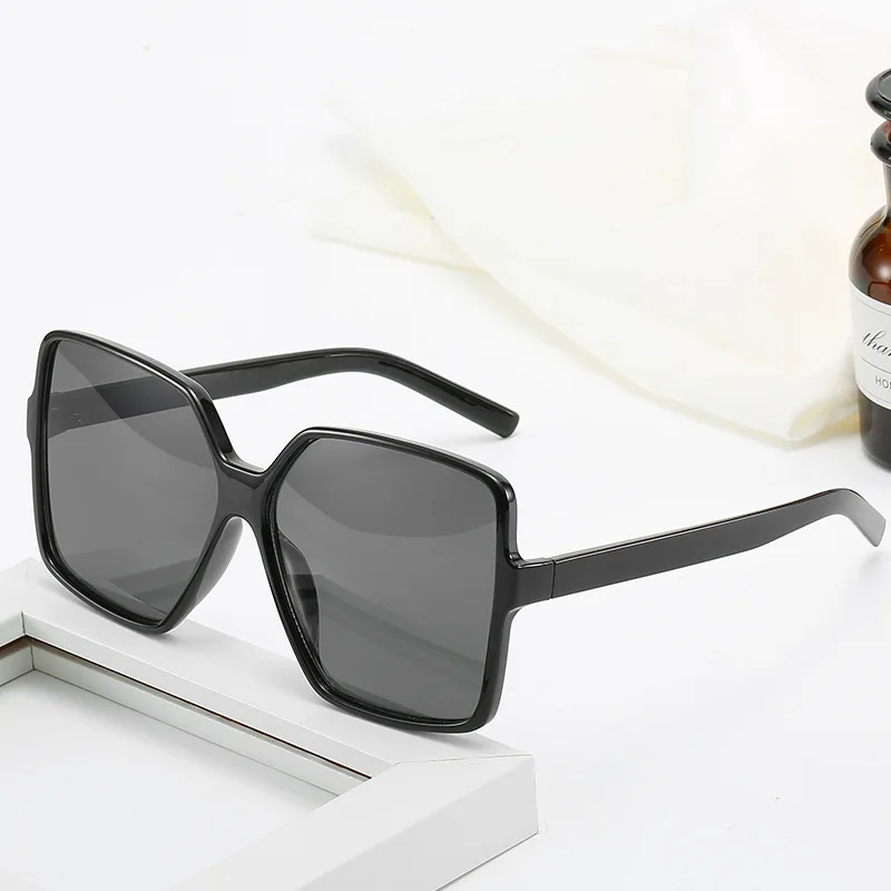 

Black Square Oversized Sunglasses Women Big Frame 2022 Men Sun Glasses Female Gradient Oculos Unisex Gradient Hip Hop Shades