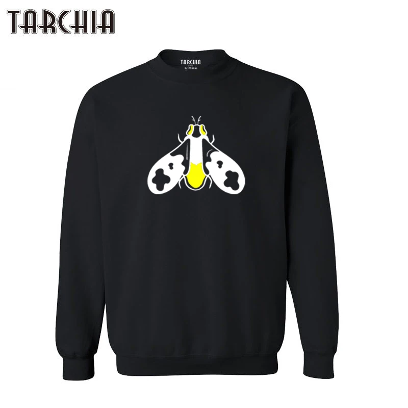

TARCHIA Autumn Oversized Designed O Neck Bee Pullover Print Long Sleeve Men Sweatshirt Streetwear Cotton Hoodies Tops