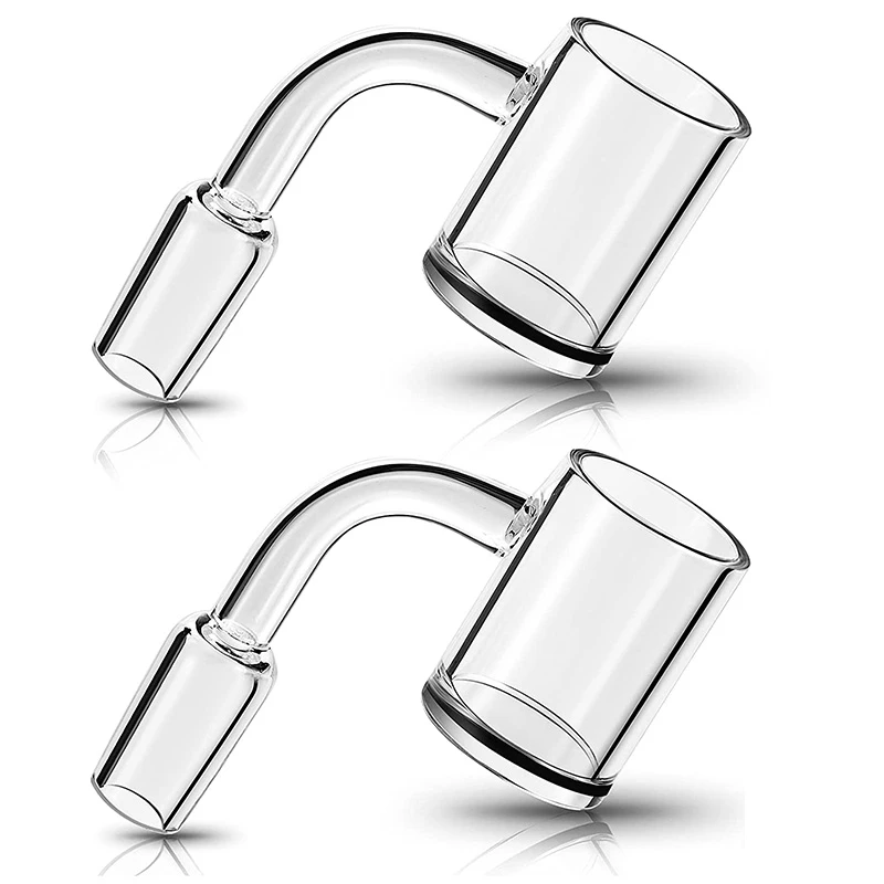 

BEAU-90 Degree Quartz Tube 25 Mm Wide Quartz Glass 14Mm Male (2 Pcs)