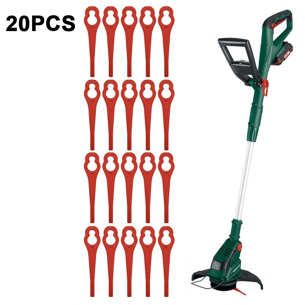 

20Pcs Plastic Blades For Parkside PRTA 20-LiA1 LIDL IAN 311046 91099406 85mm String Trimmer Parts & Accessories Garden DIY Tool