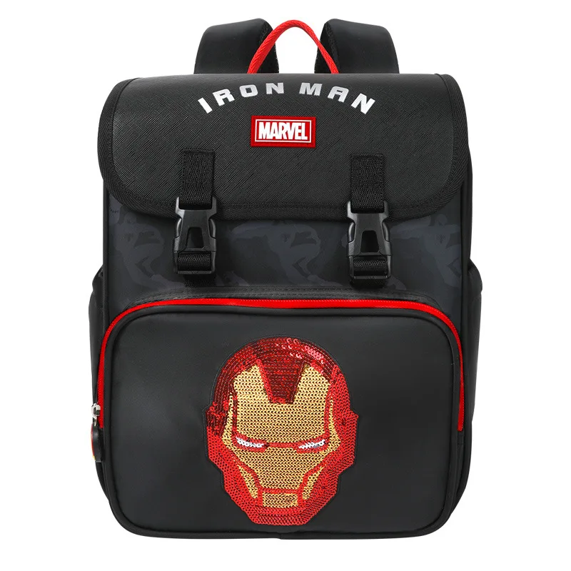 2022 New high-quality 100% genuine Disney Iron Man children's schoolbag, Christmas gift Disney Spider Man children's backpack