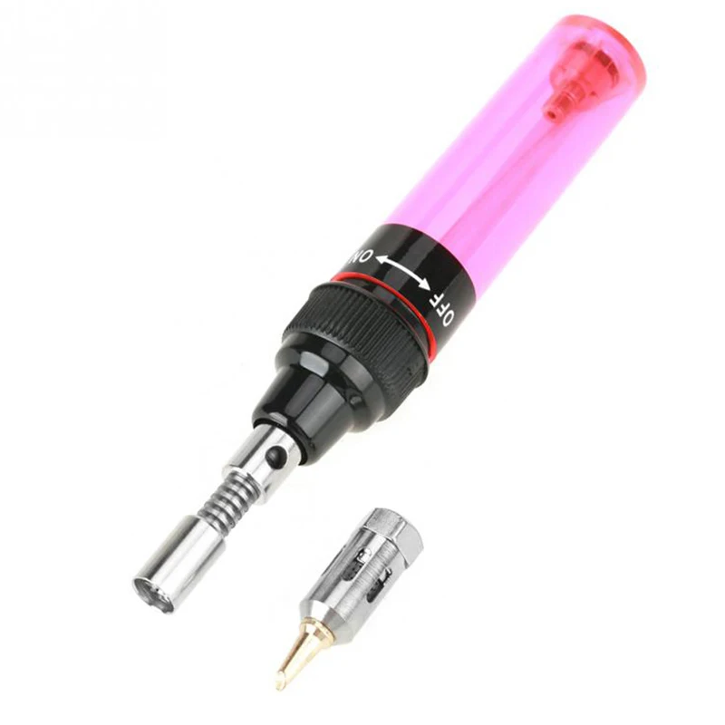 

Gas Soldering Iron 1300V Pen Shaped Metal Pure Butane Cordless DIY Welding Tool