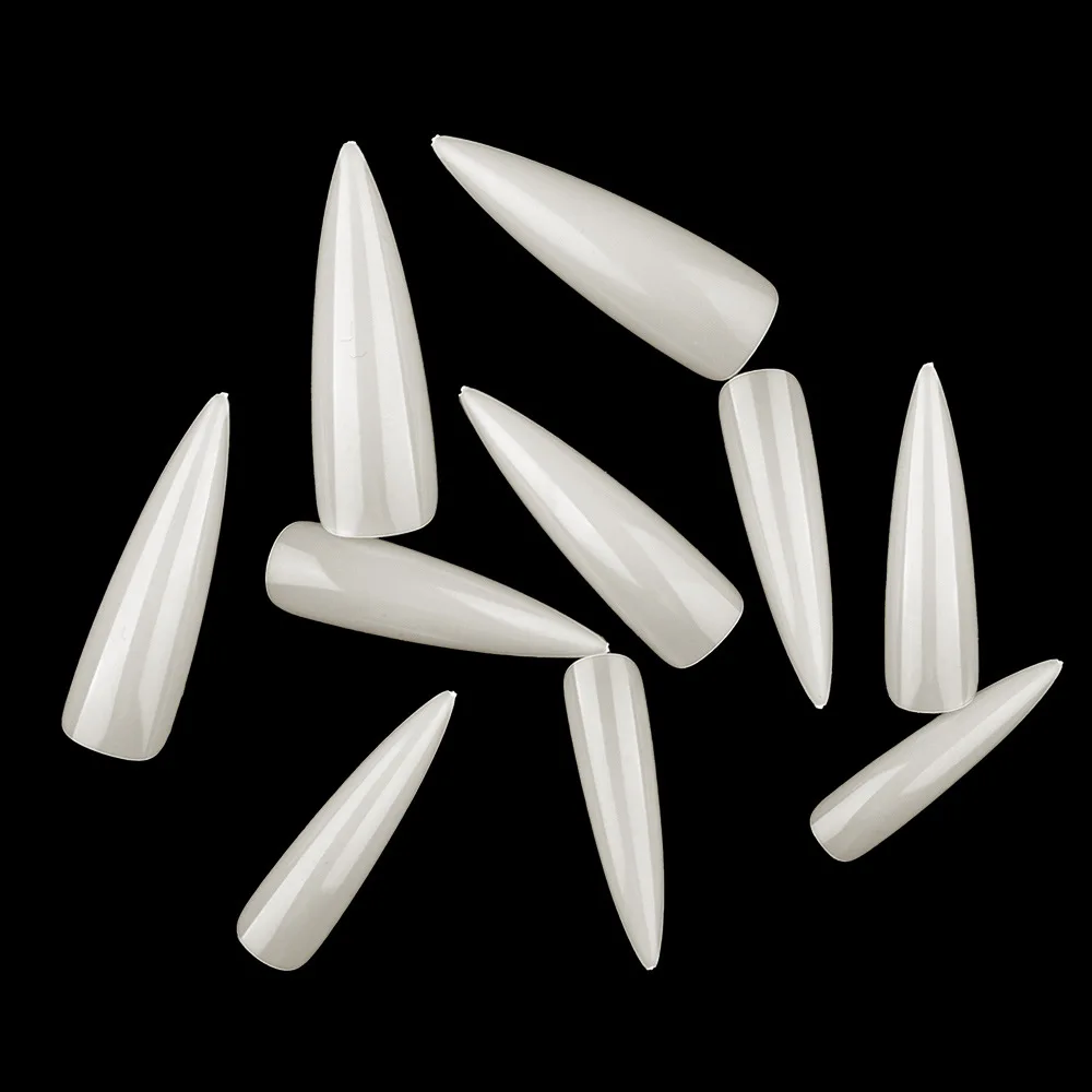 

600Pcs/bag XXL Long Water Drop False Nails Tips ABS Full Cover Fasle Nails Acrylic Artificial Nail Professional Salon Art Tools