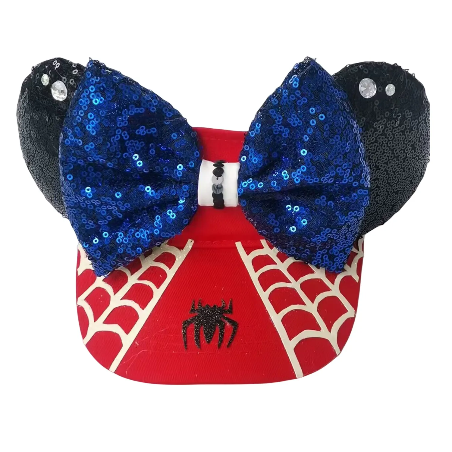 

Мальчики девочки пары Хэллоуин Семейные одинаковые козырьки уши летучая мышь Волшебная Регулируемая безголовая Праздничная дорожная Солнцезащитная шапка