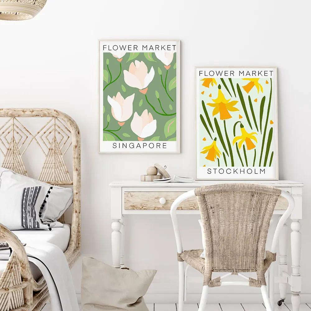 Картина на холсте с изображением подсолнуха орхидеи лаванды | Дом и сад