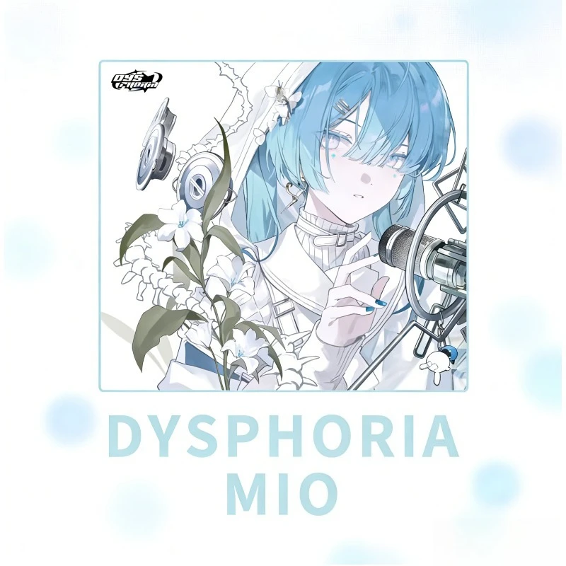 Коврик для мыши DYSPHORIA MIO Replica из закаленного стекла, индивидуальный дизайн Pixiv Anime, настольный коврик для мыши, коврик для клавиатуры FPS, аксессуары для клавиатуры (art.: 3920d95d3c17a) - 3920d95d3c17a