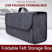 portable car trunk organizer foldable felt cloth storage box case car storage bag auto interior stowing tidying container bags
