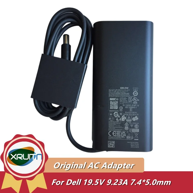 

Новинка подлинный для ноутбука Dell Precision 7770 GAN 180W зарядное устройство с адаптером переменного тока LA180PM210 HA180PM210 DA180PM210 19,5 в 9.23A 7,4*5,0 мм