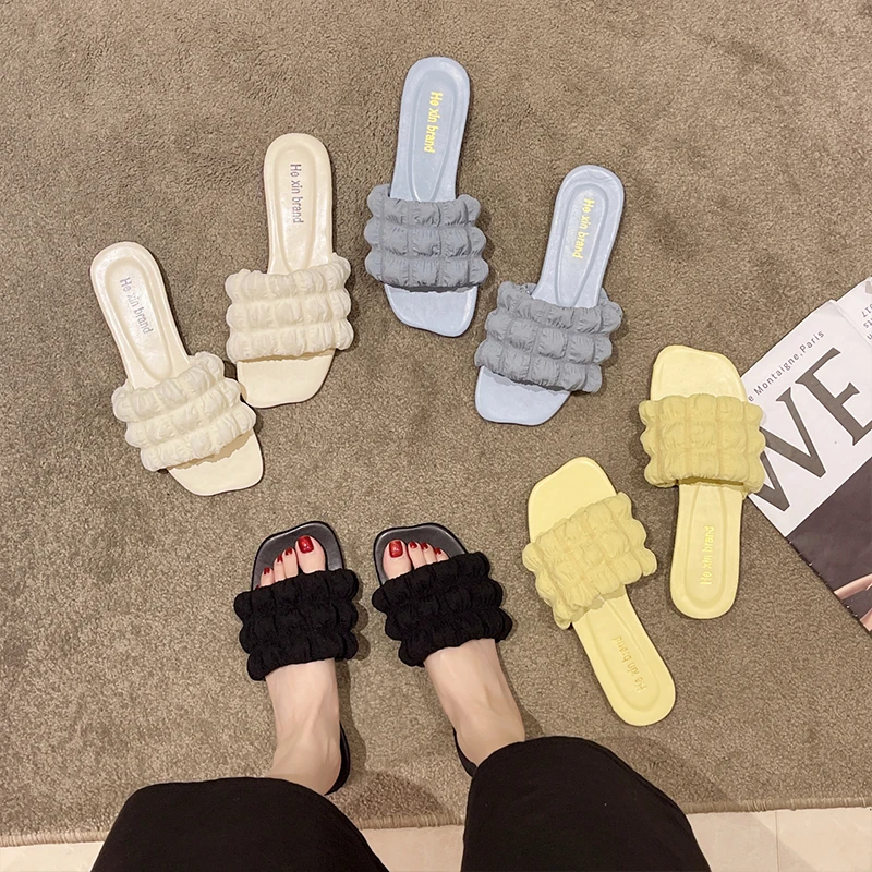 

Beach Sandal Woman Luxury Female Shoe Clear Heels Espadrilles Platform 2022 Summer All-Match Girls Fashion Flat High New Outside