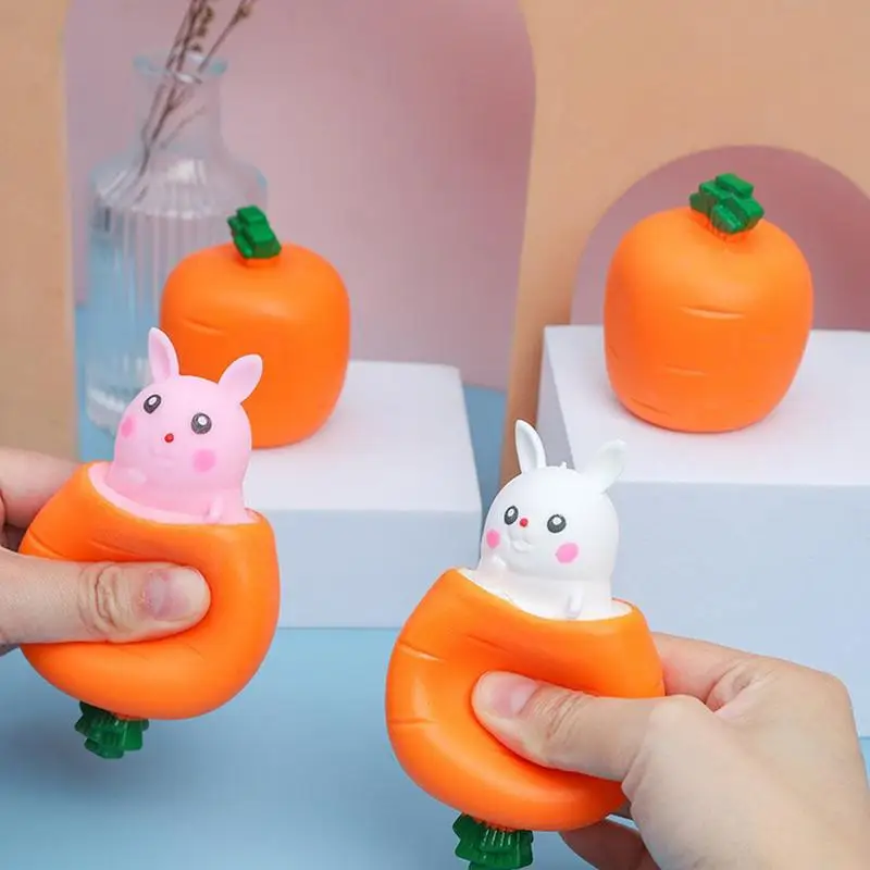 Игрушка для снятия стресса с кроликом игрушки-морковки забавный пасхальный