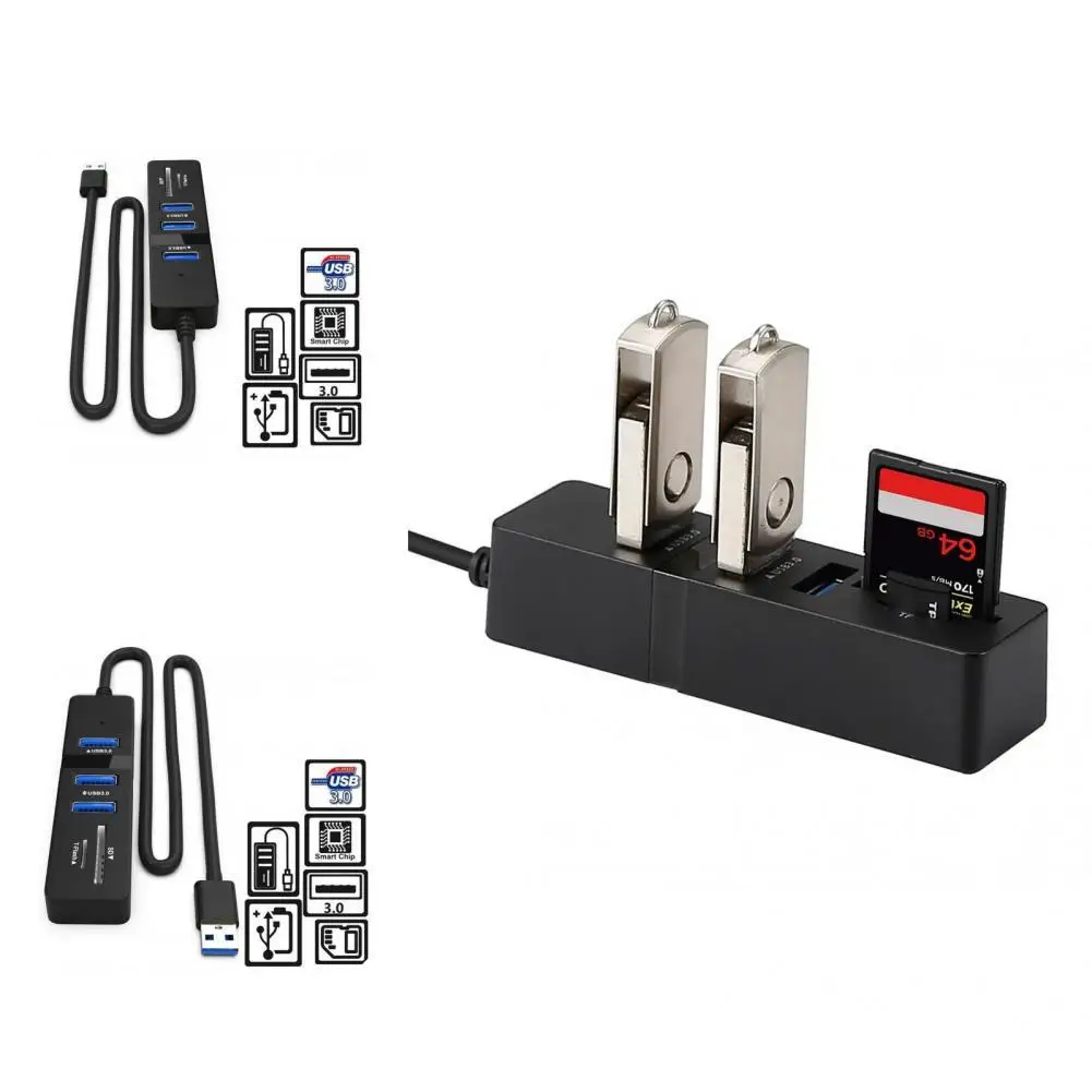

USB-концентратор с 3 портами, 480 Мбит/с, 5 Гбит/с