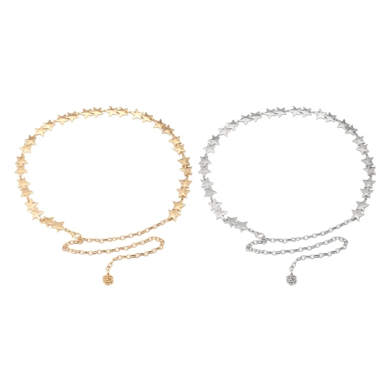 

Pentagram Chain Belt Women Waist Chain Tassel Belly Chain Lady Jeans Chain Waist Decors Dress Ornament Valentines Gift