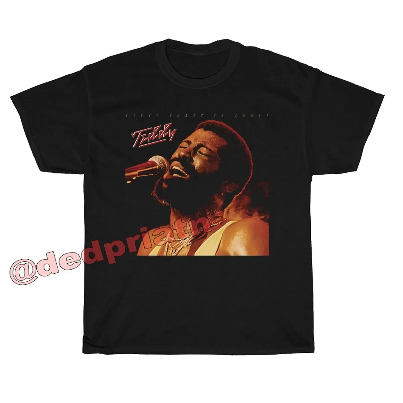 Фото Футболка Teddy Pendergrass, новая, подарок для сына, ко Дню отца, размеры S-4XL, винтажная, с эффектом потертости, дизайнерская одежда, слегка эластичная, дышащая. №1