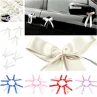 50 шт., банты из ленты, изящные свадебные украшения, украшения для конца, банты, ленты, банты для вечерние, автомобили, искусственные Бантики