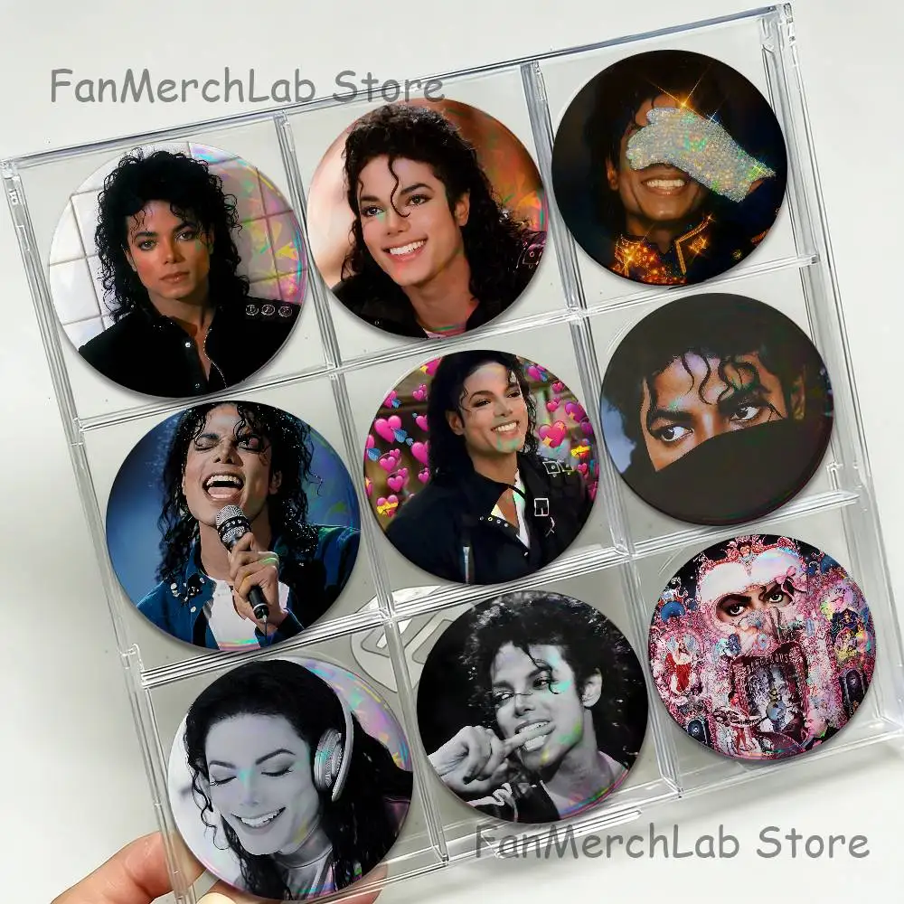 Фото Значок-брошь M-Michael Singer J-Jacksons с мультяшным аниме-дизайном, музыкальная тематика, украшение, подарок, 22мм 32мм 44мм 58мм 75мм №2