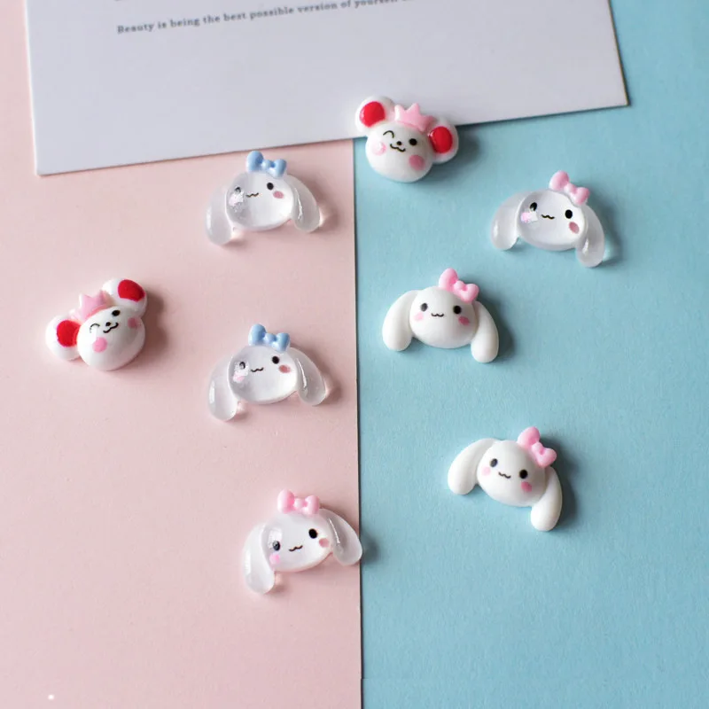 

10Pcs Very Cute Cartoon Rabbit Flatback Resin Cabochon for Hair Bows Center DIY Jewelry Accessories Scrapbooking Decoration:12mm