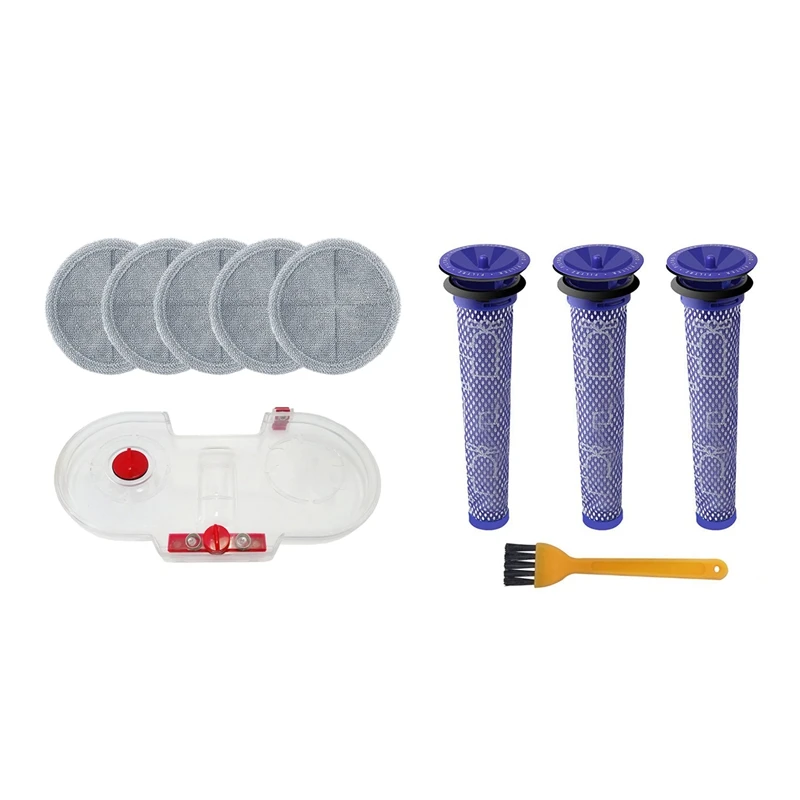 

1 Set Electric Mop Water Tank + Mop Cloths & 1 Set Washable Pre Filter Replacement Filters