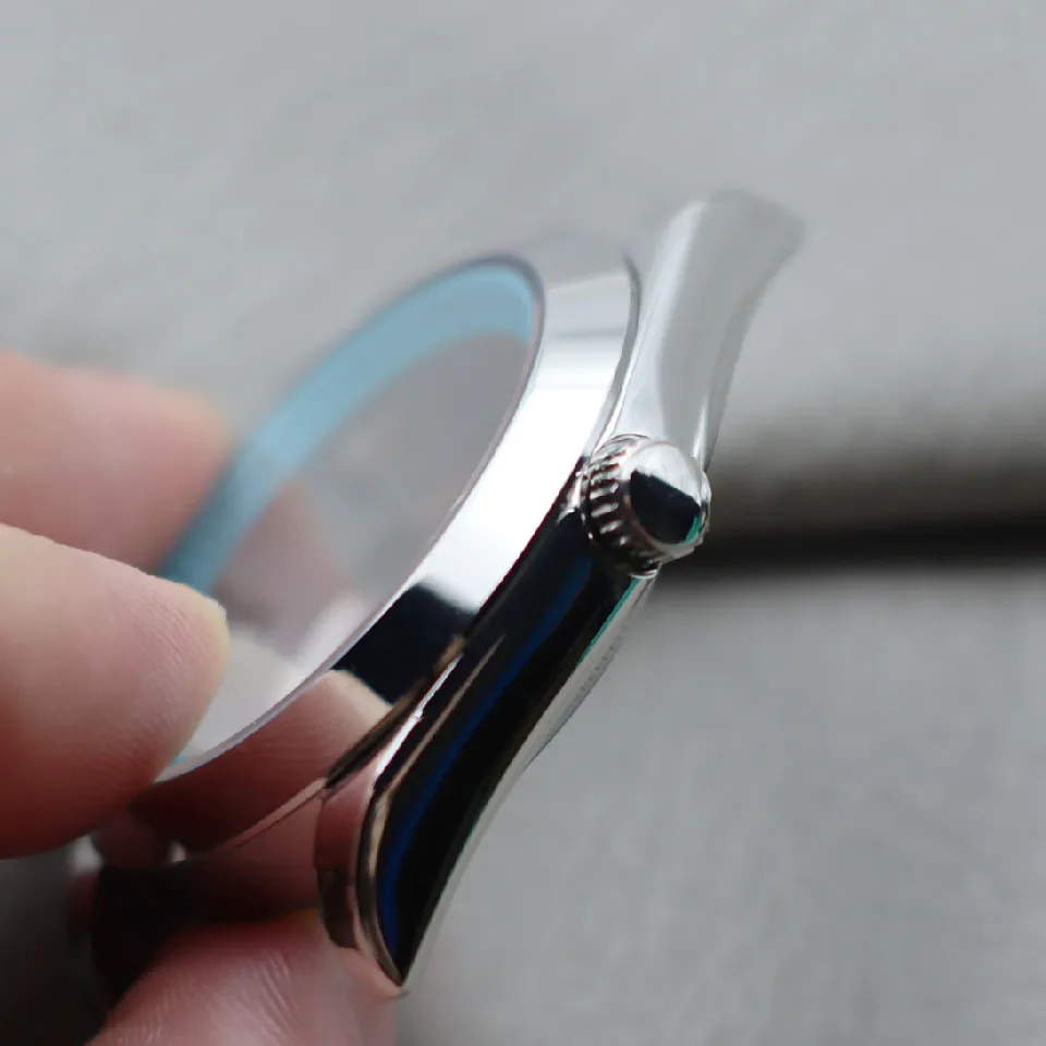 Seiko NH35 case 41mm stainless steel sapphire glass case is suitable for NH35 NH36 sports metal transparent watch accessories.