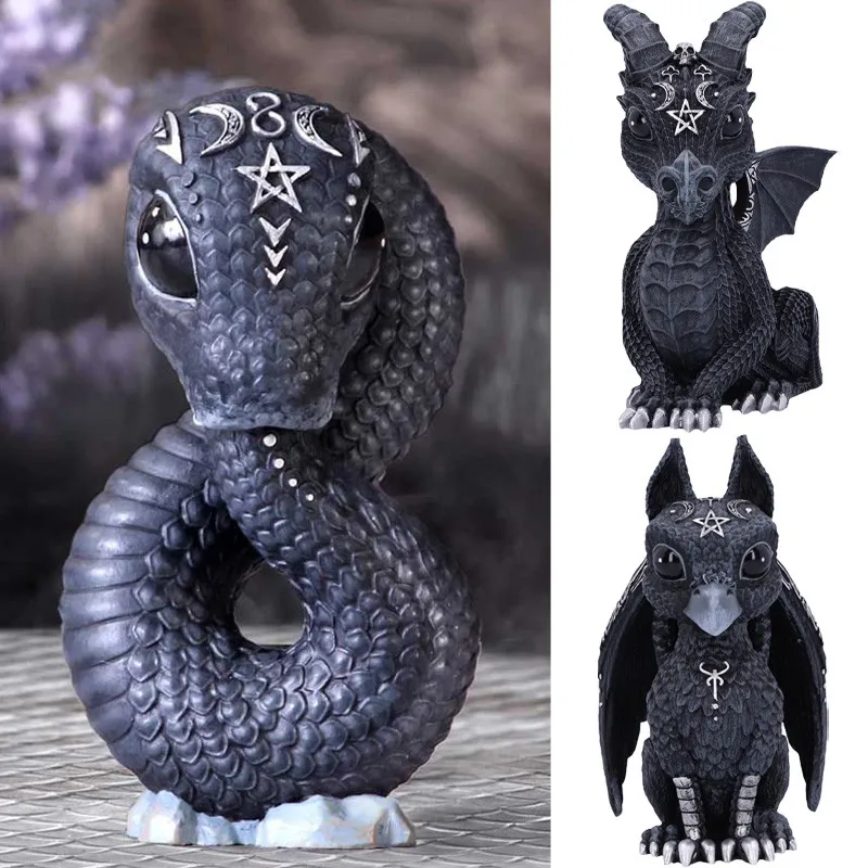 

Mythology Animal Cerberus Unicorn Protector Griffin Ouroboros Resin Mini Statue Home Decoration Sculpture Xmas Creativity Gift