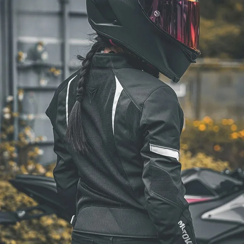 Женский мотоциклетный костюм для верховой езды дышащий сетчатый съемный