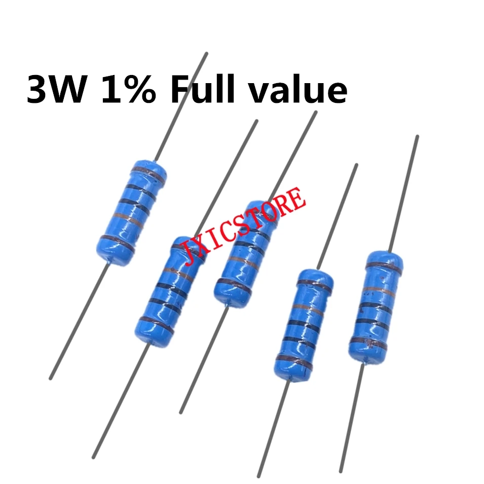 

10pcs 3W 1% Metal film resistor 1R 1.1R 1.2R 1.5R 1.8R 2R 2.2R 2.4R 2.7R 3R 3.3R 3.6R 3.9R 4.3R 4.7R 5.1R 3.9ohm 4.3ohm