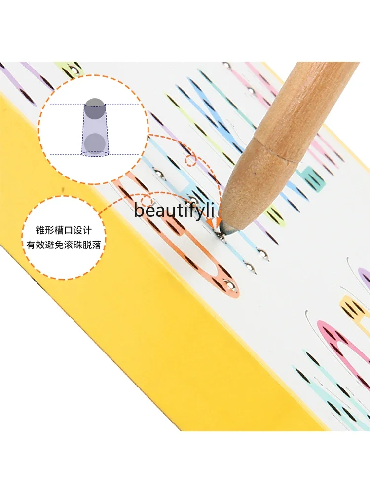 Деревянная магнитная верхняя и нижняя доска для практики алфавита детская