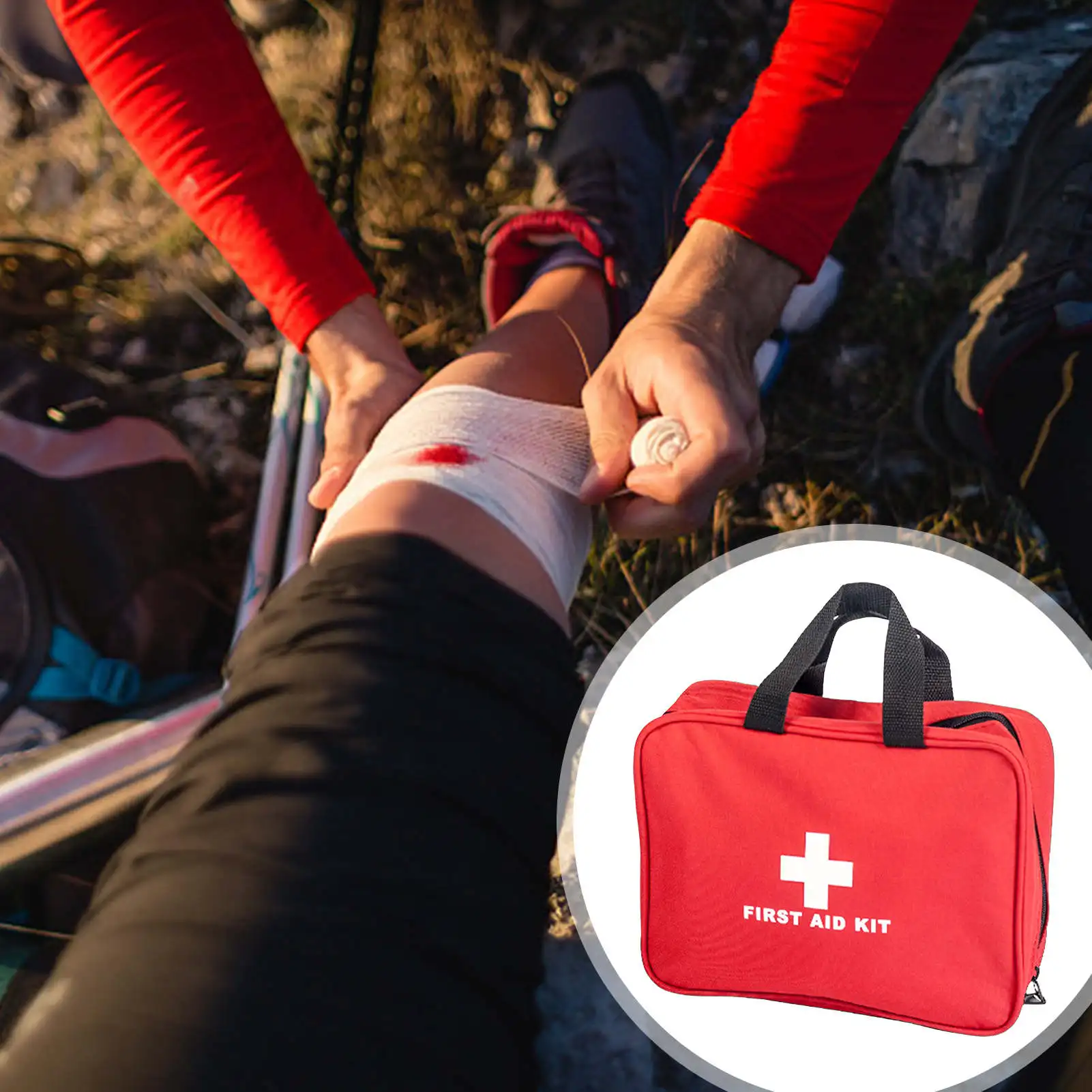 

36 Items/234pcs Portable First Aid Kit Survival Bag Comprehensive Emergency Survival Bag For Car Home Camping Travelling Outdoor