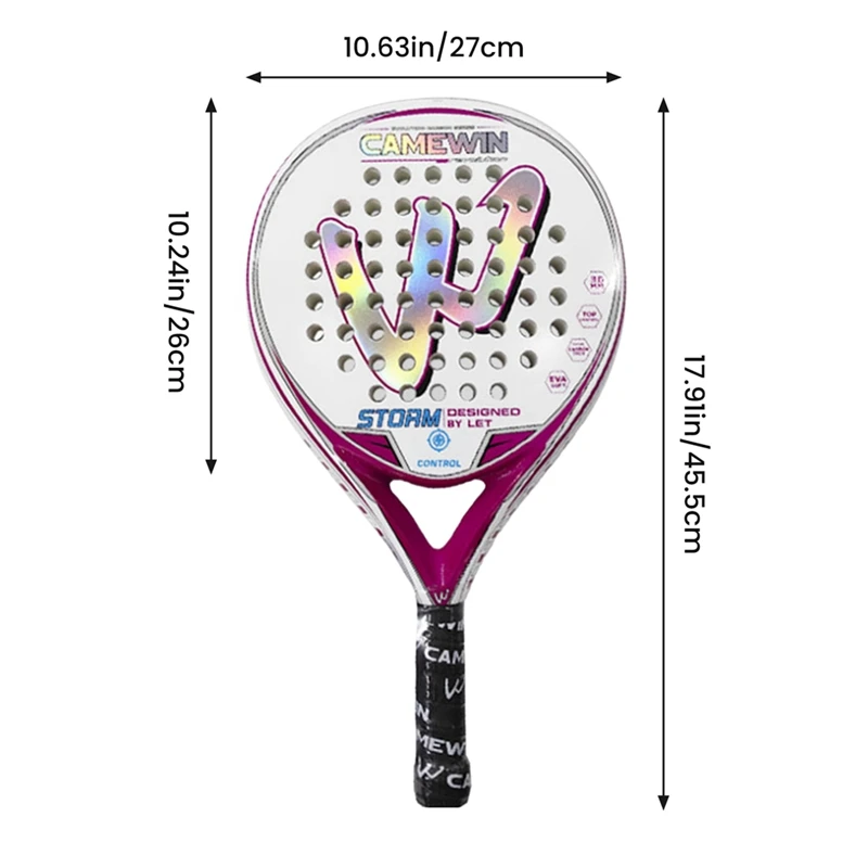 CAMEWIN Paddle Racket для взрослых профессиональное углеродное волокно мягкое теннисное