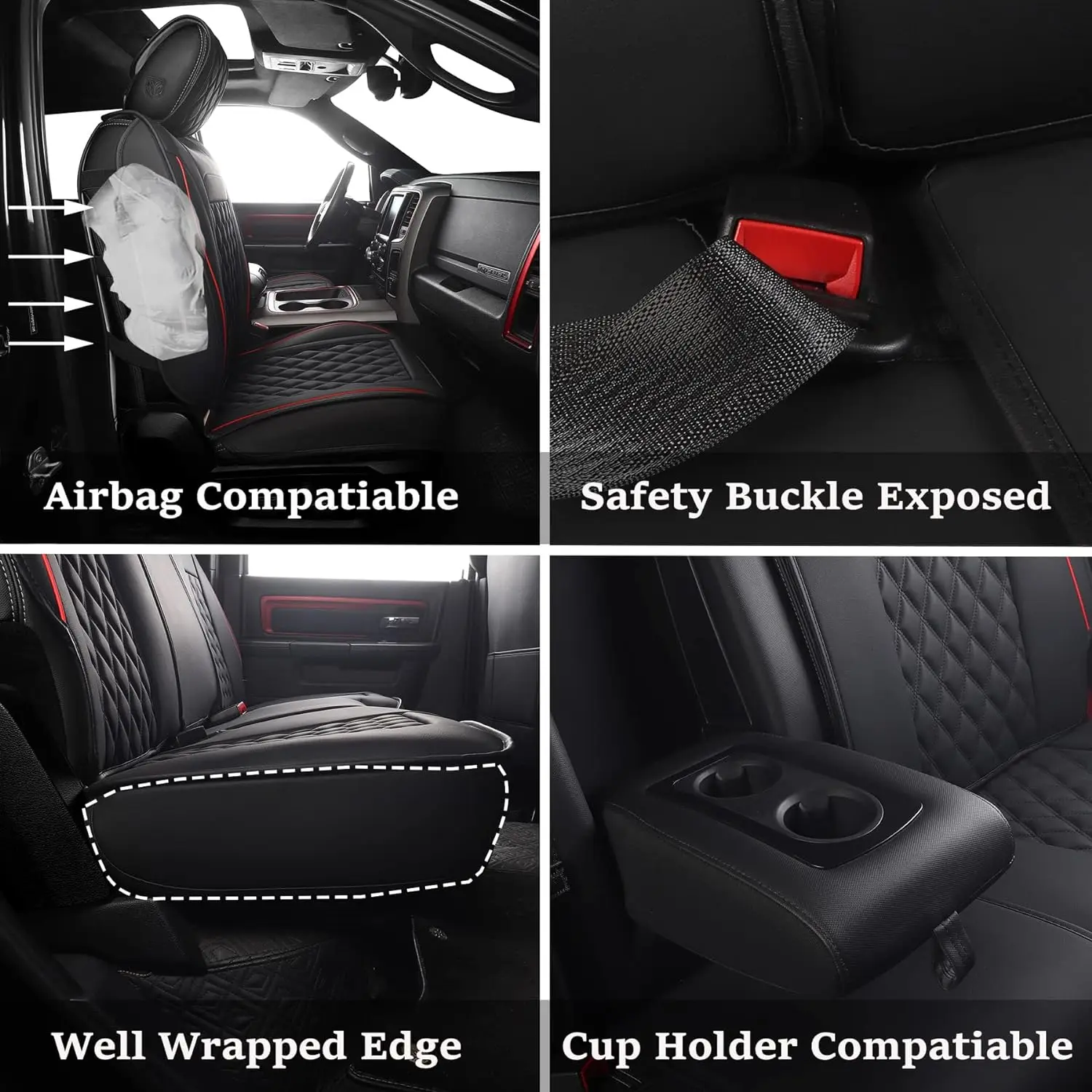 Индивидуальные чехлы на автомобильные сиденья для Dodge Ram 2009-2024 1500 2010-2024 2500 пикап