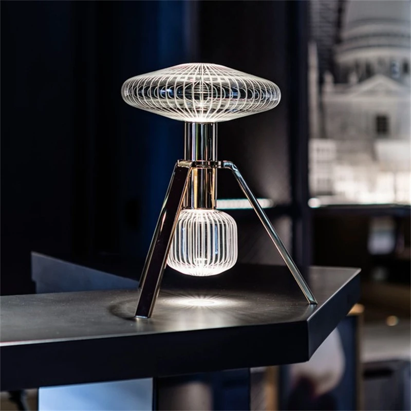 Итальянский дизайнерский стеклянный настольный светильник светодиодный торшер