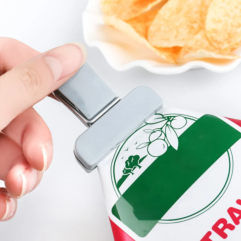 

12pcs/set Sealing Clip 3 Sizes Mini PP Home Kitchen Snack Bag Office Reusable Prevent Dust Keep Fresh Food Storage More Use