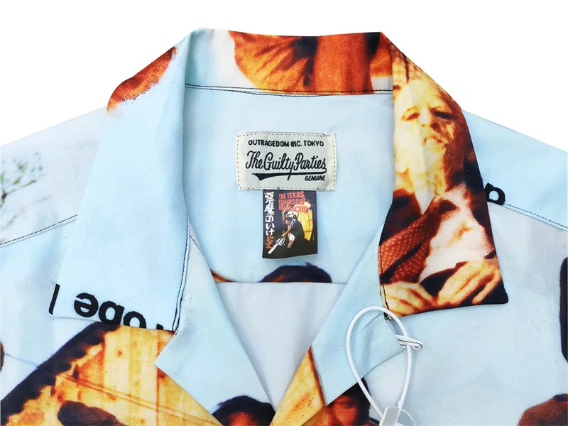 WACKO MARIA Men's Shirt Hip Hop Oversize Print 1:1 Wacko Maria Hawaiian Shirt