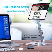 tablet stand holder 360%c2%b0 rotating base angle height adjustable aluminum tablet holder for desk foldable desktop tablet mount